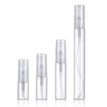 50X 100X 2ml 3ml 5ml 10ml mini perfume de vidro frasco de spray reutilizável garrafas vazias embalagens de cosméticos Portátil Frasco de spray