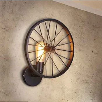 Retro lâmpada de parede Americano personalidade criativa loft de Estilo industrial Café-Bar sala de estar sala de jantar de ferro, lâmpada de parede