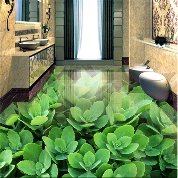 beibehang papel de parede Personalizado murais verde pastoral 3D grande sala de estar, quarto, casa de banho com piso assoalho de telha de pintura ou papel de parede