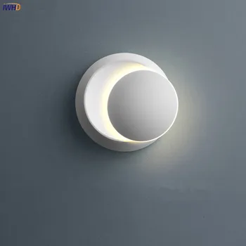 Criativo Rotativo da Lâmpada de Parede LED Wandlamp Ferro de Parede Luz de Cabeceira, Luzes do Banheiro Para a Sala de Applique Murale Luminária