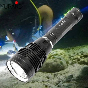 Potente Lanterna LED XHP70.2 Tática Mergulho da Tocha lanterna Impermeável Lâmpada de Acampamento ao ar livre lanterna +bateria 26650