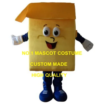 (Pode Mudar De Cor) Anime Cosply Traje Amarelo Dourado Caixa De Papelão Caixa De Mascote Publicidade Mascotte Fantasia Vestido De Terno Kits De 1954